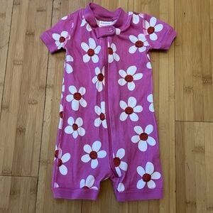 Hanna Andersson Pink Floral Kids Bodysuit